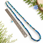 Teal Blue Agate Opera Necklace Set