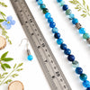 Teal Blue Agate Opera Necklace Set