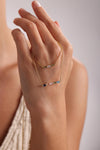 Personalized Baguette Birthstone Necklace