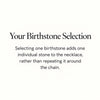 Baguette Birthstone Necklace