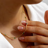 Baguette Birthstone Necklace