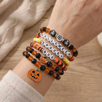 Halloween Beaded Stretch Bracelet Set