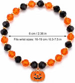 Halloween Beaded Stretch Bracelet Set