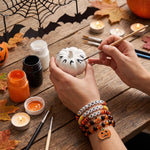 Halloween Beaded Stretch Bracelet Set