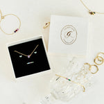 Three Birthstone Custom Necklace