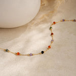 Colorful Gemstone Beaded Choker
