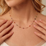 Colorful Gemstone Beaded Choker