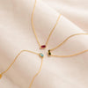 Dainty Baguette Birthstone Necklace