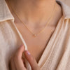 Dainty Baguette Birthstone Necklace