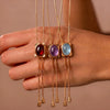 Personalized Birthstone Bolo Tie Necklace
