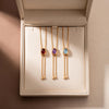 Personalized Birthstone Bolo Tie Necklace