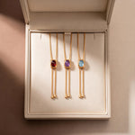 Personalized Birthstone Bolo Tie Necklace
