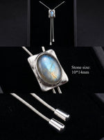Personalized Birthstone Bolo Tie Necklace