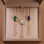 Personalized Birthstone Bolo Tie Necklace