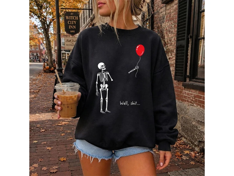 Gothic Sarcastic Skeleton Sweatshirt