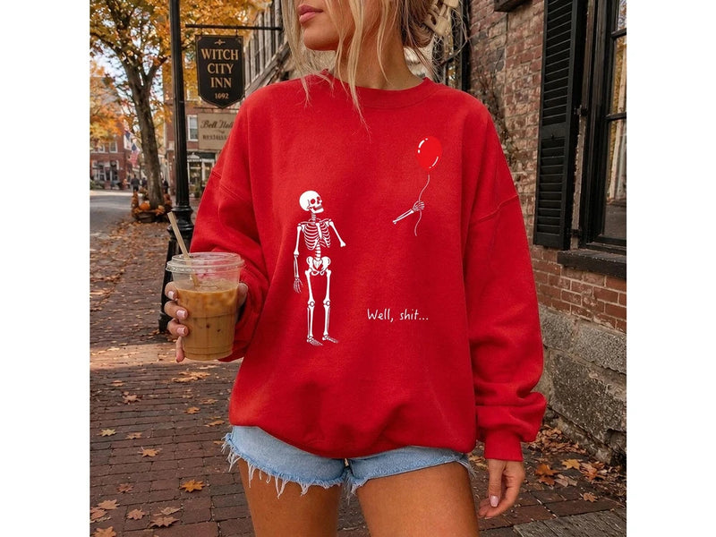 Gothic Sarcastic Skeleton Sweatshirt