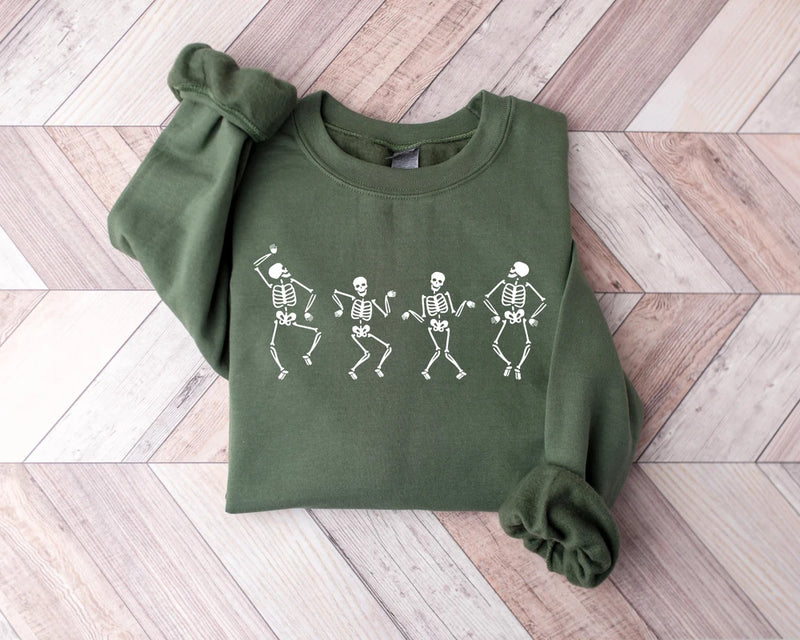 Dancing Skeleton Halloween Sweatshirt