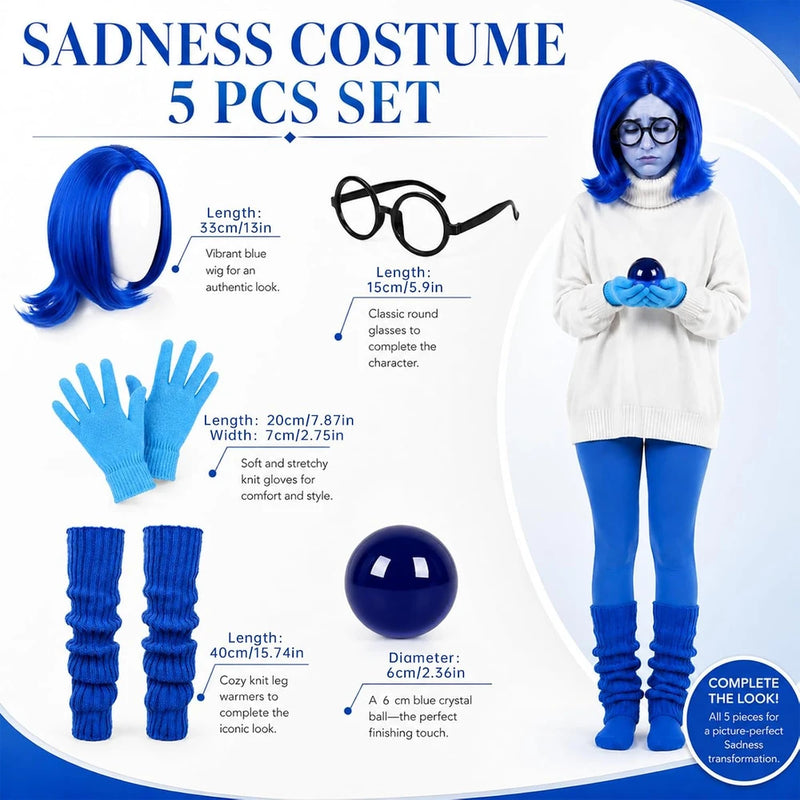 Blue Character Costume Set