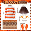 Jecery Halloween Orange Costume Set