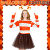Jecery Halloween Orange Costume Set