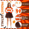 Jecery Halloween Orange Costume Set