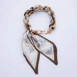 Silk Scarf Handbag Charm