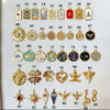 Custom Gold Bag Charm Keychain