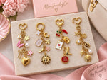 Custom Gold Bag Charm Keychain