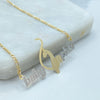 Two Tone Figaro Necklace