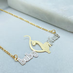 Two Tone Figaro Necklace