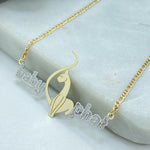 Two Tone Figaro Necklace