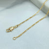Two Tone Figaro Necklace