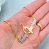 Two Tone Figaro Necklace