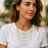 Gold Sacred Heart Sword Charm Necklace