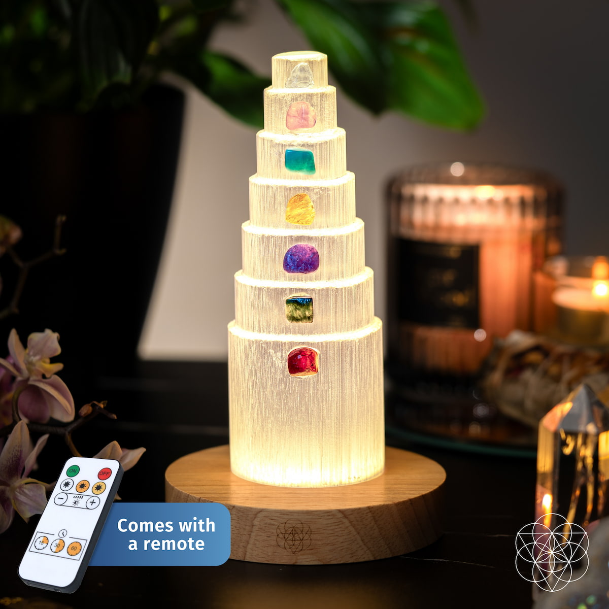 The Stress Shield Lamp - 7 Stones of Healing