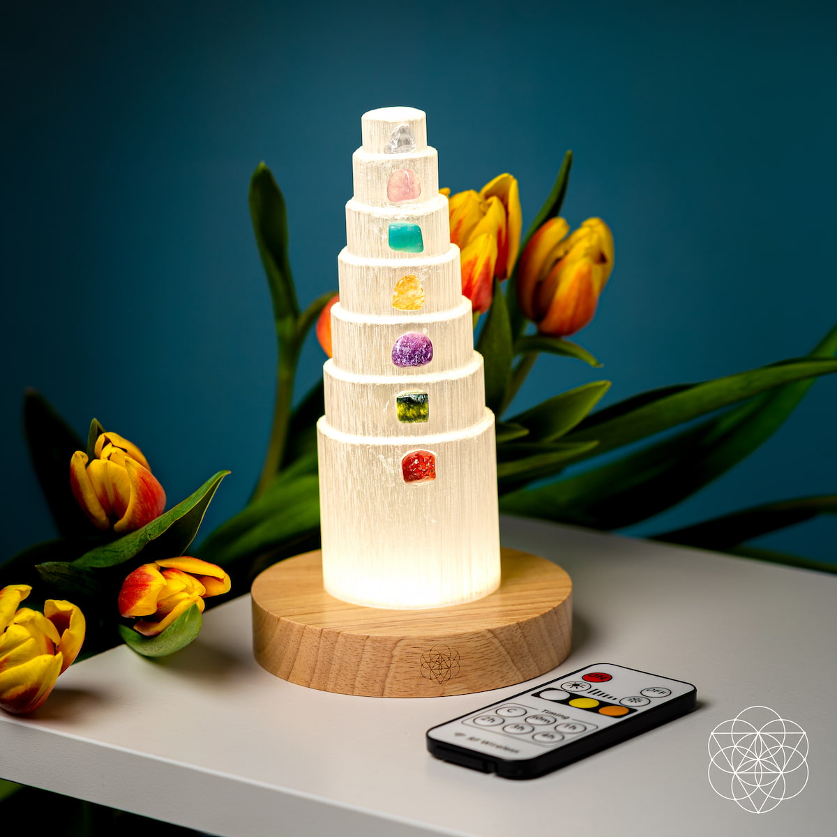 The Stress Shield Lamp - 7 Stones of Healing